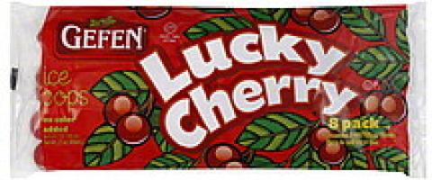 Gefen cherry ice pops 27 oz