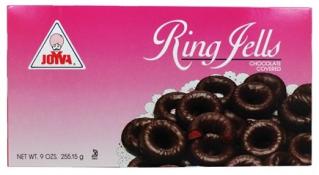 Joyva Raspberry Chocolate Covered Jelly Rings 9 oz