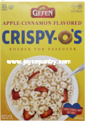 Gefen Crispy-O's Apple Cinnamon Flavored Cereal 6.6 oz