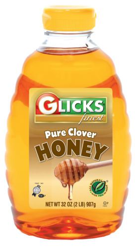 Glicks Pure Clover Honey 32 oz