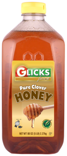 Glicks Pure Clover Honey 5 lb