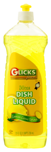 Glicks Lemon Citrus Dish Liquid 25 oz