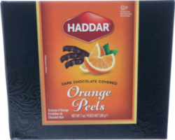 Haddar Dark Chocolate Covered Orange Peels 7 oz