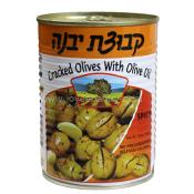 Kvuzat yavne cracked olives with olive oil spicy 19 oz