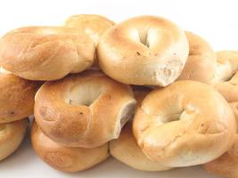 One Dozen Plain Bagels