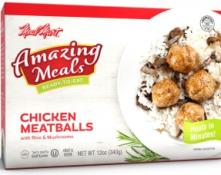 Meal Mart chicken meat balls w/ rice & garden vegetables 12 oz