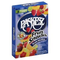 Paskesz Fruit Snacks Fruit Medley 8 x .8oz pouches