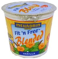Mehadrin Vanilla Fit n Free Blended Yogurt 6 oz