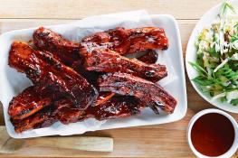 Beef BBQ Ribs with one Free Side Dish