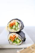 Cucumber Carrot Sushi Roll (8 Pieces)