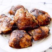 BBQ Chicken Thighs with one Free Side Dish