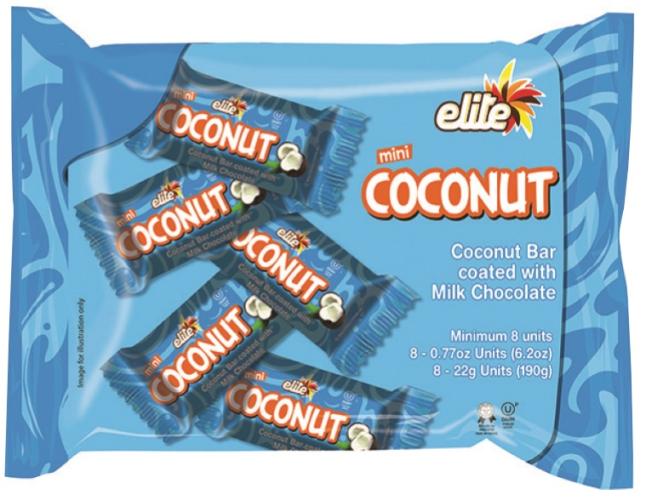 Elite Mini Coconut Bars 6.2 oz