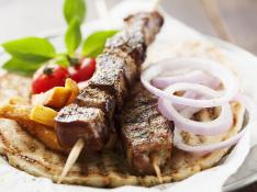 Grilled Beef Shish Kebab with one Free Side Dish