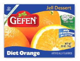 Gefen Diet Orange Jell Dessert 0.35 oz