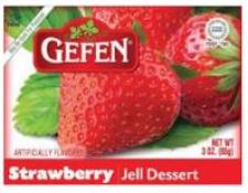Gefen Strawberry Jell Dessert 3 oz