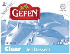 Gefen Unflavored Clear Jell Dessert 3 oz
