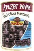 Kvuzat Yavne Black Olives Manzanillo Pitted 19 oz