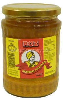 Roz Kosher Mango Pickles 20 oz