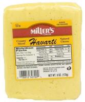 Miller's Creamy Sliced Havarti Natural Cheese 6 oz
