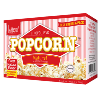 Kitov Natural Microwave Popcorn Pack of 6