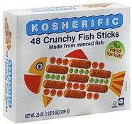Kosherific 48 Crunchy Fish Sticks 25 oz