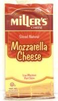 Miller's Sliced Natural Mozzarella Cheese 6 oz