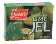 Lieber's Artificial Flavor Lime Jel 3 oz