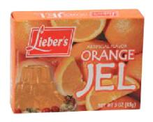 Lieber's Artificial Flavor Orange Jel 3 oz