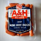 A & H Beef Mini Hot Dogs 12 oz