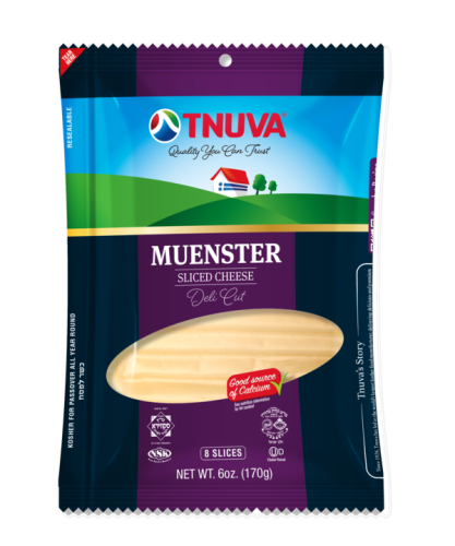 Tnuva Muenster Sliced Cheese Deli Cut 6 oz