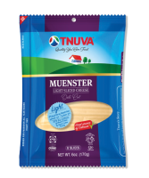 Tnuva Muenster Light Sliced Cheese Deli Cut 6 oz