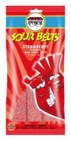 Paskesz Sour Belts Strawberry Flavored Sour Candy Belts 4 oz