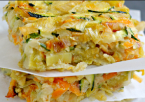 Homemade Garden Vegetable Kugel Serve 6 to 8 People