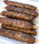 Turkish Style Beef Shish Kebabs with Mushrooms & Onions - Serves 10 People