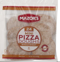 Mazor's Mini Pizza Dough Whole Wheat 24 ct 12 oz