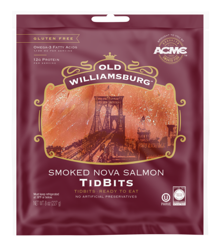 Old Williamsburg Smoked Nova Salmon Tidbits 8 oz