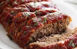 Meat Loaf with Marinara Sauce - Serves 10 People
