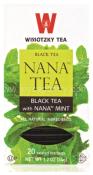 Wissotzky Black Tea with Nana Mint Tea 20 Bags - 1.2 oz
