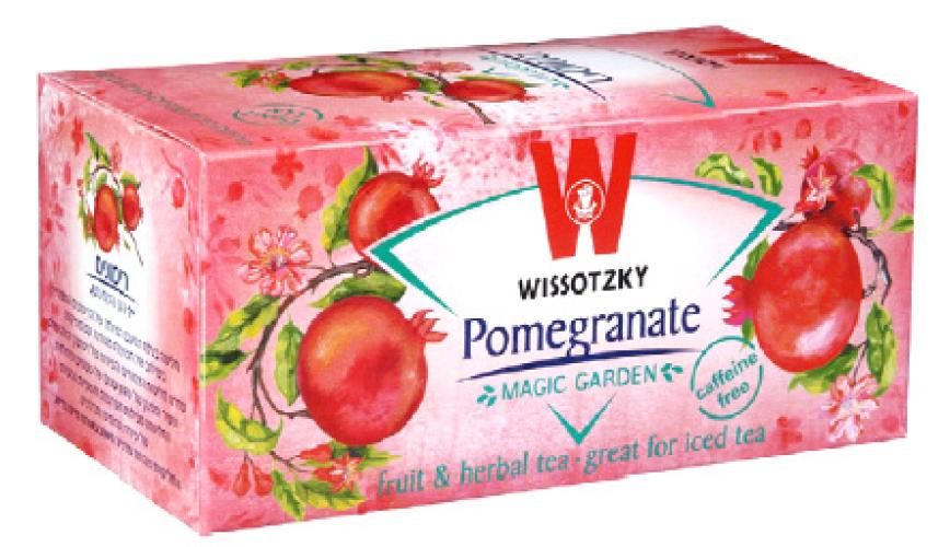 Wissotzky Pomegranate Herbal Tea 20 Bags - 1.76 oz